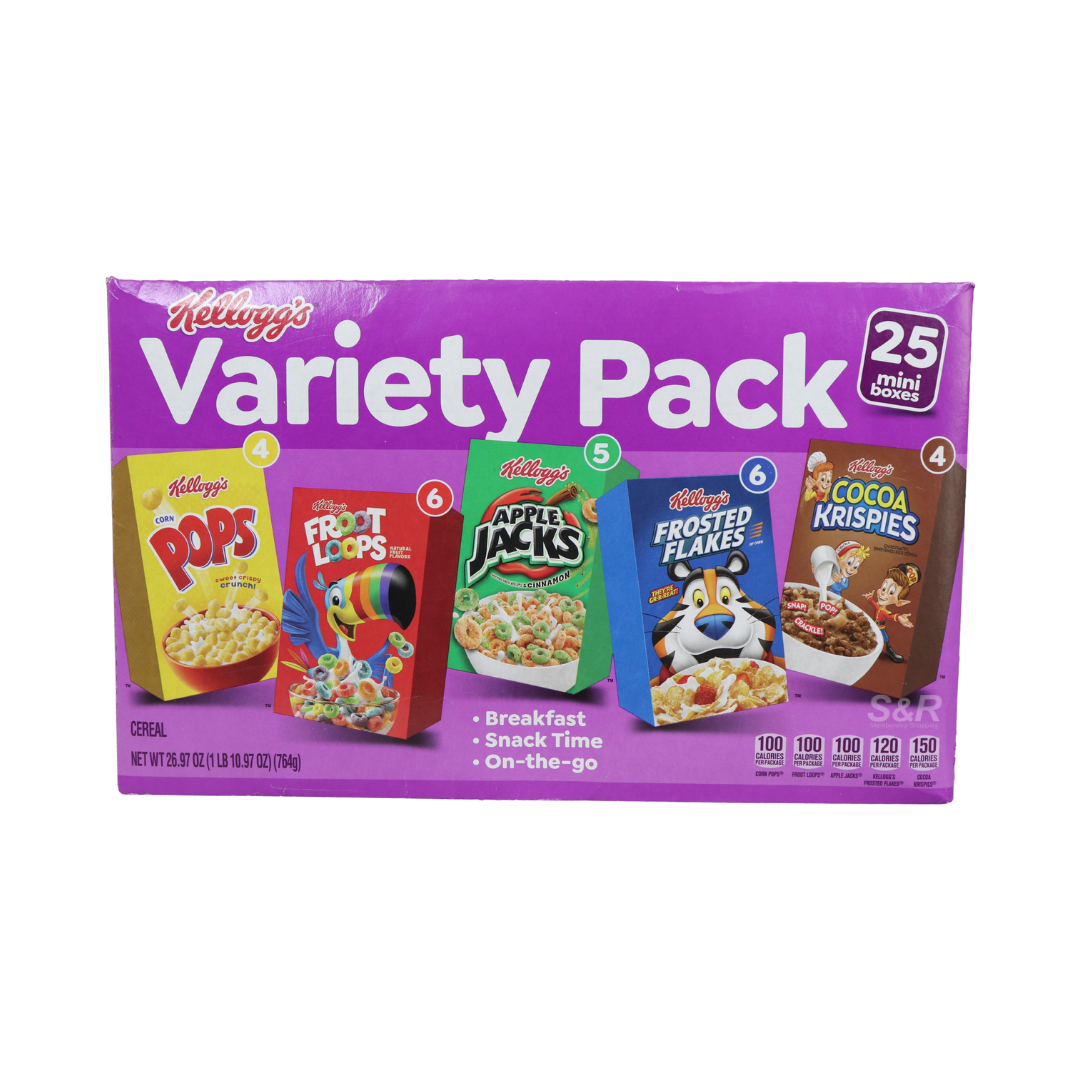 Kellogg's Variety Pack Cereal 25pcs